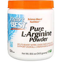Аргинин Doctor's Best Pure L-Arginine Powder, 10.6 oz 300 g 50 servings DRB-00374 KT, код: 7673708