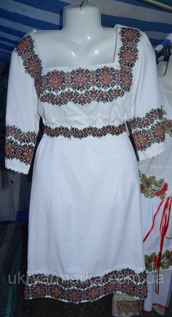 Вишите плаття "Гуцульський орнамент", в наявності ОСТАННІЙ розмір 48