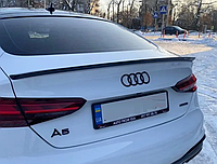 Спойлер на Audi A5 стиль S5 черный глянцевый ABS-пластик (2016-...) от RT