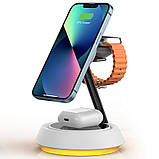 БЗП WIWU Wi-W002 3 in 1 wireless charger, фото 5