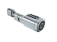 Умный дверной биометрический замок (цилиндр) SEVEN LOCK SL-7774BF silver