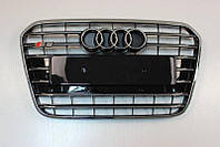 Решетка радиатора Audi A6 С7 S6, черная + хром (11-14 г.в.) от RT