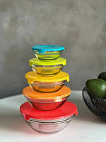 Набор пищевых контейнеров Frico FRU-432-colorful 10 предметов разные цвета e