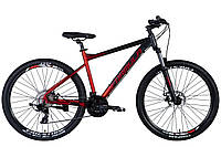 Велосипед алюминий 27.5 Formula F-1 AM DD рама-19" черно-красный (матовый) 2024