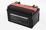 Акум. батарея Мото 12 В 6 А·год "Outdo" AGM сухий + електроліт чорний, фото 3