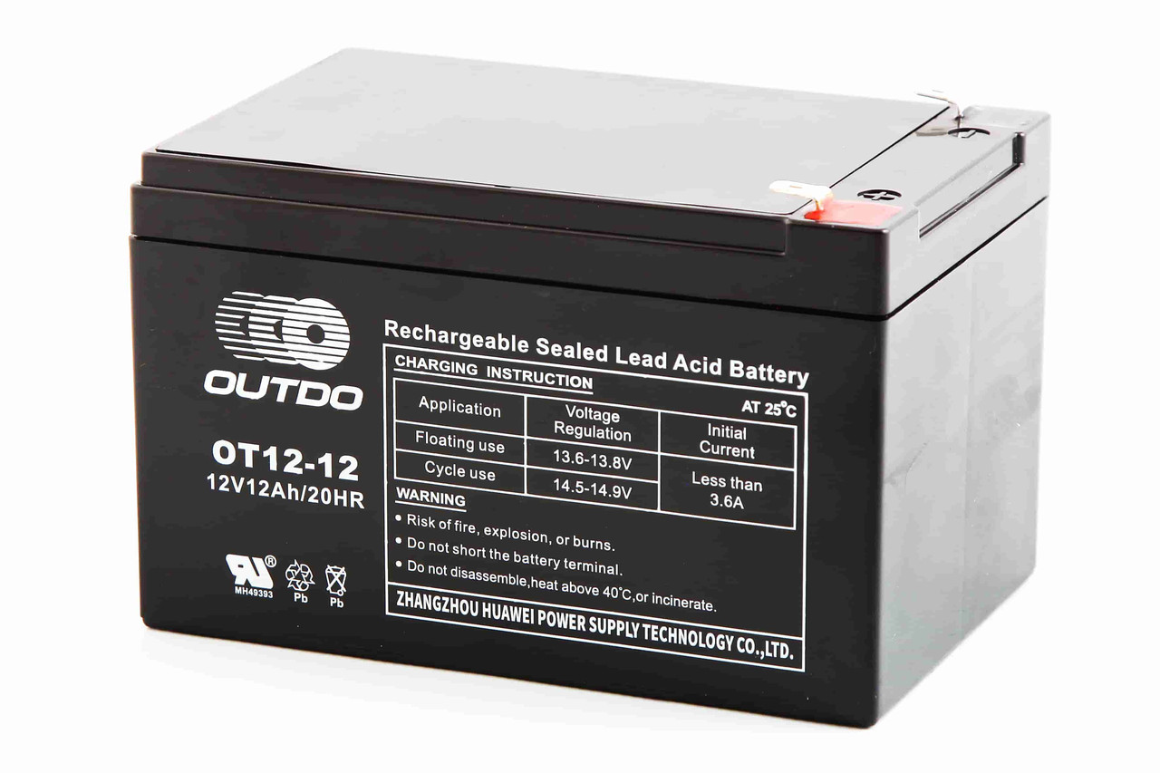 Акум. батарея для ДБЖ 12 В 12 А·год "Outdo" (гарантія 1 рік із дати продажу)