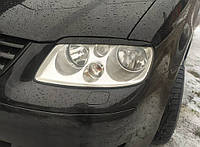 Реснички (2 шт, ABS) Черный мат для Volkswagen Caddy 2004-2010 годов от RT