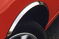 Накладки на арки (4 шт, нерж) 1 боковая дверь, Полированная нержавейка для Fiat Fiorino/Qubo 2008-2024 годов