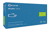 Перчатки нитриловые Mercator Medical Nitrylex Classic S Синие 100 шт (00-00000012) HR, код: 8246357