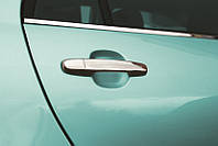 Накладки на ручки (5 шт, нерж) Carmos, Турецкая сталь, вырез под кнопку для Toyota Rav 4 2006-2013 годов от RT