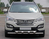 Передняя дуга ST015 (нерж.) для Hyundai Santa Fe 3 2012-2018 годов от RT