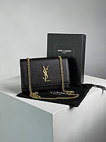 Yves Saint Laurent Kate Small Black/Gold 22 х 15 х 5 см женские сумочки и клатчи высокое качество