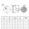 Мікрофон електретний 52DB EM 6022P 6*2,2 мм 2 pin Gold DIP2, фото 5