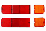 Розсіювач ліхтаря М-2140 (2 червоні + 2 оранж.+ 2 катафоти), фото 2
