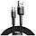 Кабель USB Baseus Cafule Type-C 3A 1m, Black+Gray (CATKLF-BG1) 4772328, фото 3