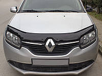 Дефлектор капота (EuroCap) для Renault Logan II 2013-2022 від RT