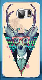 Чохол для Samsung Galaxy G920/S6 З картинкою Олень в окулярах