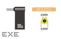 Адаптер PD 100W USB Type-C Female to DC Male Jack 5.5x2.5 mm -для зарядж. ноутів (PD100W-5.5x2.5mm)