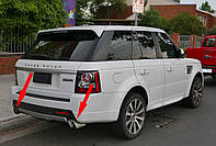 Насадки на глушитель V2 (2 шт, нерж) для Range Rover Sport 2005-2013 годов от PR