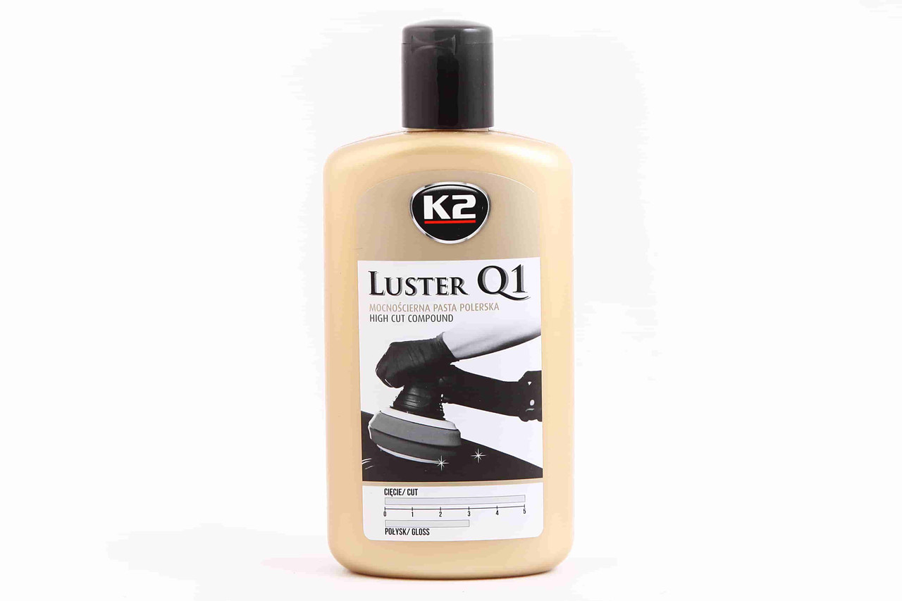 Поліроль кузова паста "K2" Luster Q1 250г білий (під білий/блакитний круг)
