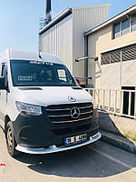 Нижняя накладка на передний бампер (под покраску) для Mercedes Sprinter W907/W910 2018-2024 годов от RT