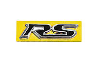 Надпись RS черная с хром (95мм на 25мм) для Тюнинг Honda от PR