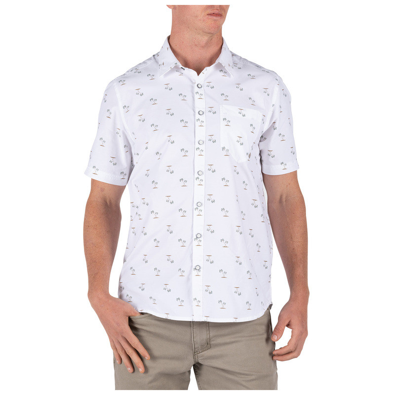 Сорочка 5.11 LIFE'S A BREACH SHORT SLEEVE SHIRT 71385 Medium, Білий