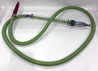 Шланг для кальяна с прозрачной ручкой 1,8м H108 зеленый