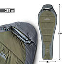 Утеплений спальник Tac Maven MUMMY SLEEPING BAG 360GR/M² D19003 Cinder Grey (Сірий), фото 3