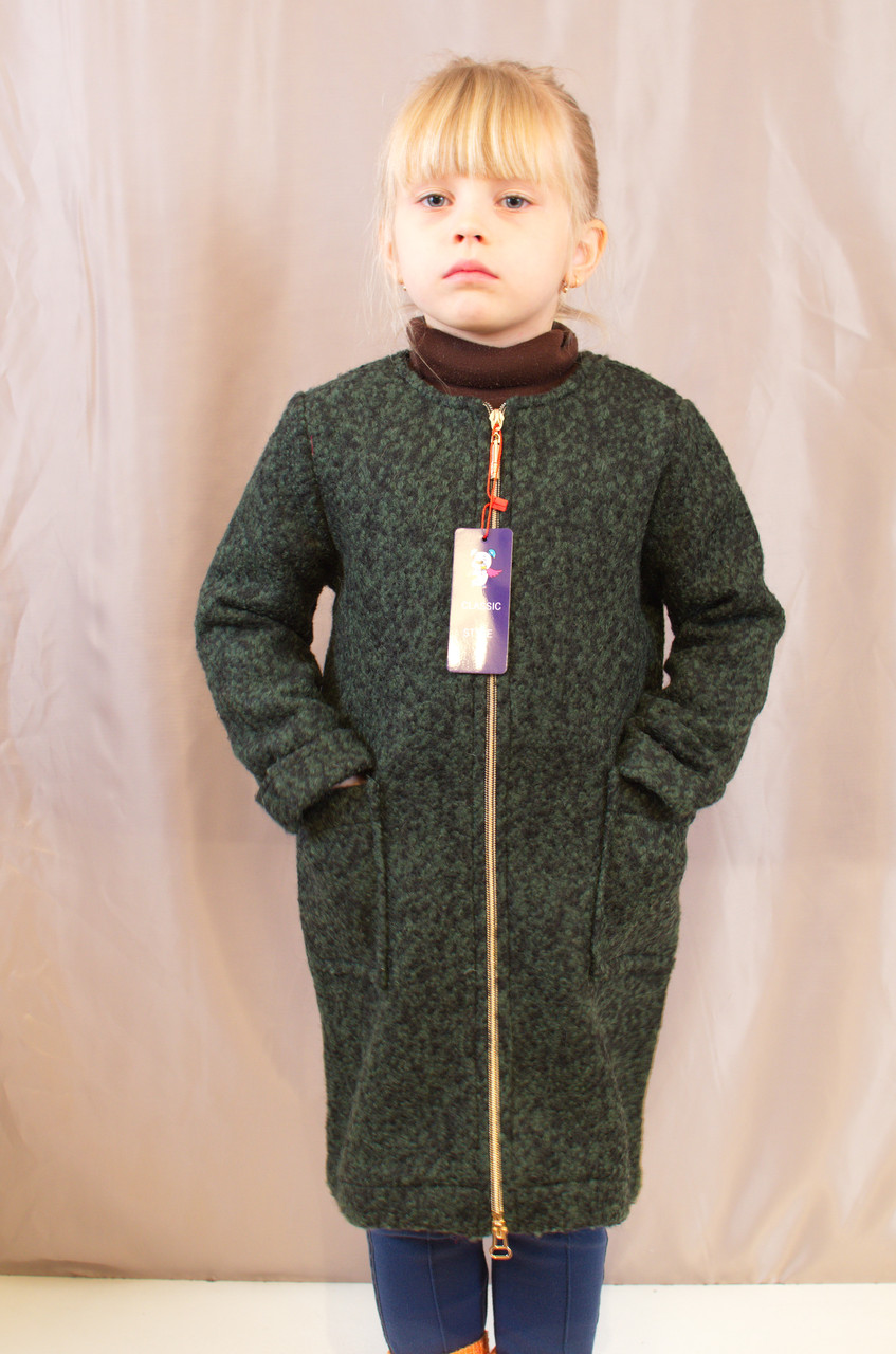 Практичное осеннее демисезонное детское пальто на девочку. - фото 4 - id-p397668981