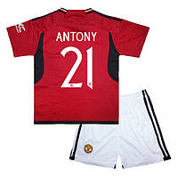 Детская футбольная форма ANTONY 21 Манчестер Юнайтед 2023-2024 Adidas Home 145-155 см (set3416_119426)