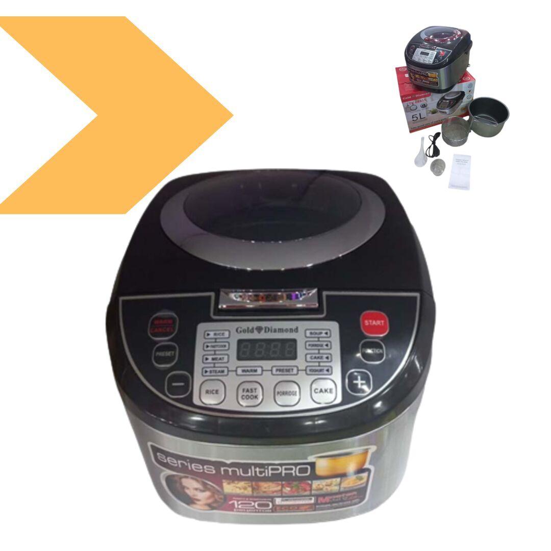 Мультиварка з фритюрницею Gold Diamond TK 08815 5л XPRO чорний (43696-TK 08815_1086)