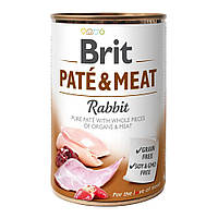 Корм Brit Pate Meat Dog Rabbit влажный с кроликом для взрослых собак 400 гр TS, код: 8452268