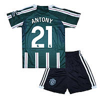 Детская футбольная форма ANTONY 21 Манчестер Юнайтед 2023-2024 Adidas Away 125-135 см (set3420_119486)