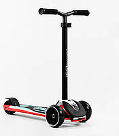 Самокат Best Scooter MAXI съемный алюминиевый руль колеса PU со светом 70 кг Black and red (1 TS, код: 7647112