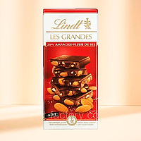 Шоколад черный с миндалем Lindt Les Grandes Mandel 150 г. Швейцария