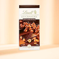 Шоколад черный с целым орехом Lindt Les Grandes Haselnusse 150 г. Швейцария