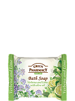 Туалетне мило Вербена і лайм з  оливковою  олією 100г Green Pharmacyз