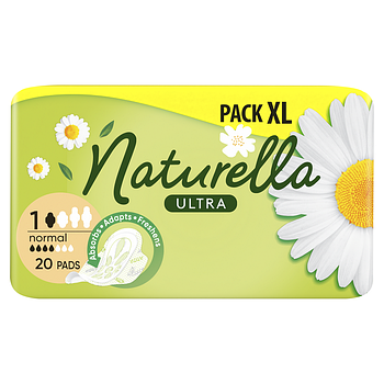 NATURELLA Ultra Гігієнічні прокладки з крильцями Camomile Normal 20шт(12)