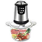 Подрібнювач кухонний 800Вт, 2л, RAF R7009 / Чоппер / Блендер подрібнювач для кухні / Міні комбайн, фото 2