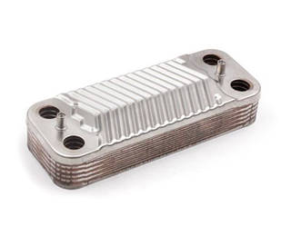 Теплообмінник ГВП Cube 24 F латунна гідрогрупа (12 пластин)