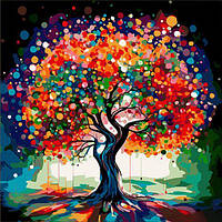Картина за номерами " Дерево змін" проективна картина розміром 40х40 см Сюжет № 4 [tsi236954-ТCІ]