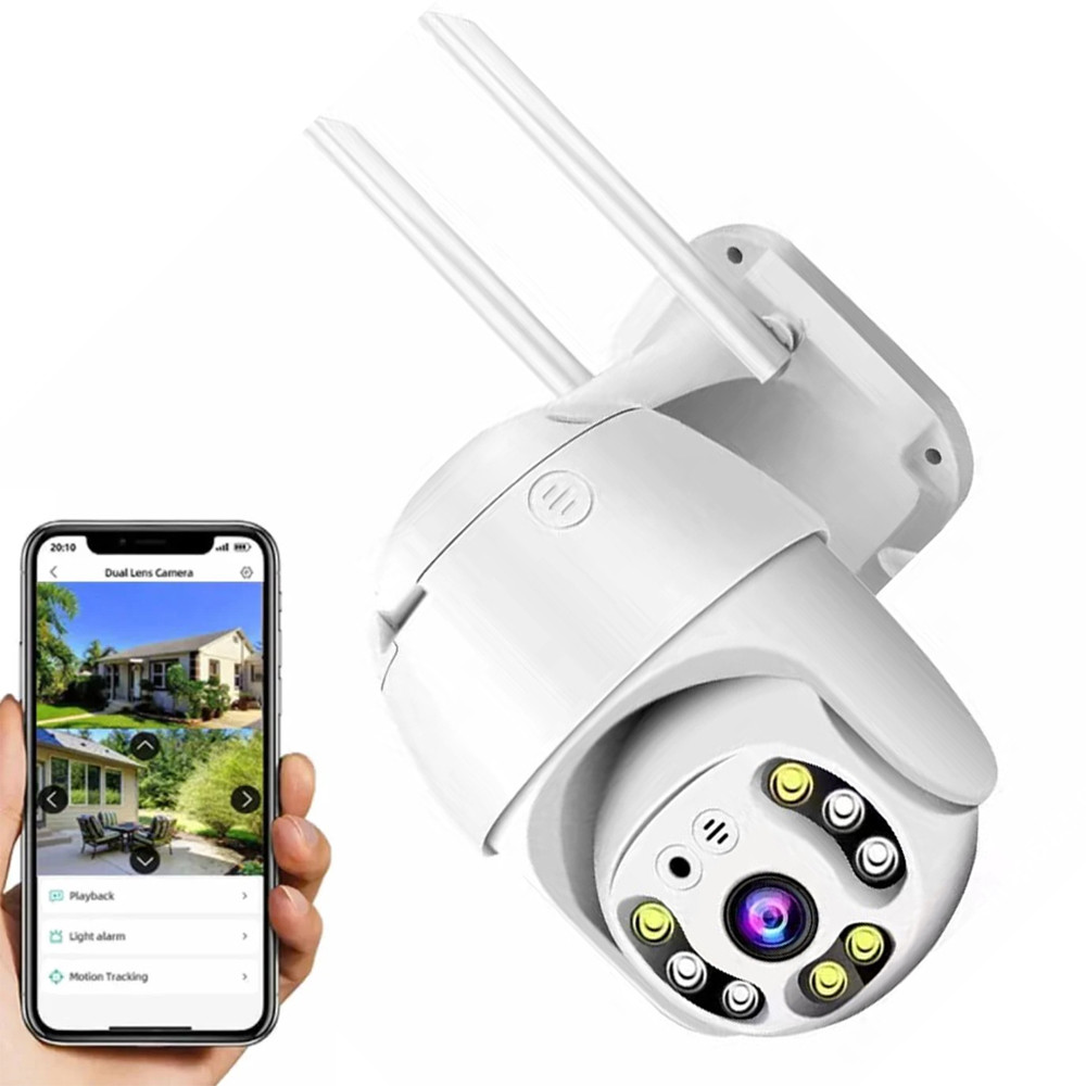 WIFI камера відеоспостереження 2MP, YCC365 / Поворотна вулична камера / Вайфай камера з мікрофоном, фото 1