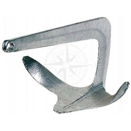 Якір Trefoil 2/5/7.5/10 кг ANP сталь гарячого цинкування для човна і катера, фото 1