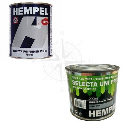 Ґрунт Selecta UNI Primer темно-сірий 0.2/0.75 літра Hempel судновий для човна і катера, фото 1