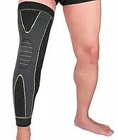 Бандаж коленного сустава KNEE SUPPORT эластичный удлинённый компрессионный бандаж на голень и колено MA-23