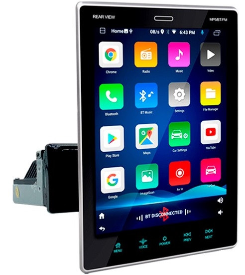 1din Pi-1007 9.5" Екран Tesla Style /4Ядра/1Gb Ram/Android