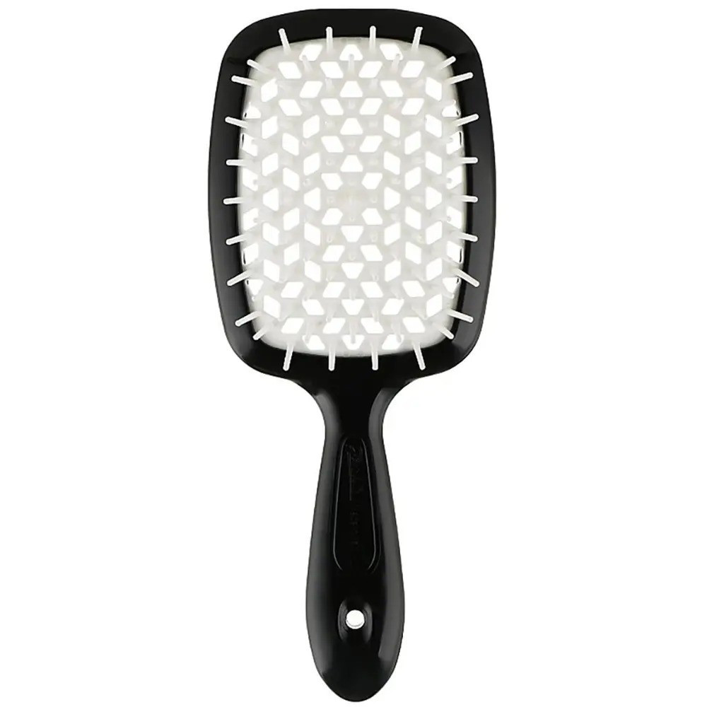 Щітка для волосся Superbrush Janeke чорна біла серединка, фото 1