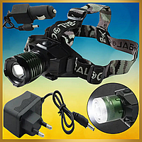 Налобний ліхтар Bailong BL-6908-2 Потужний ліхтарик світлодіодний на голову 50000W Надійний налобний ліхтар gol