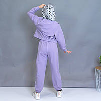 Спортивний костюм для дівчинки демісезонний, вставка серця, 6-10 років, фото 4